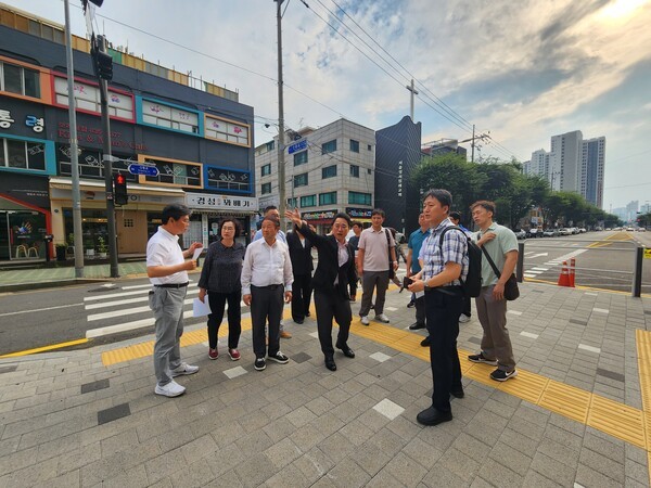 국민의힘 영등포을 박용찬 당협위원장 및 시·구의원, 신풍로66 사고 다발 지점 개선책 마련 위해 현장 방문