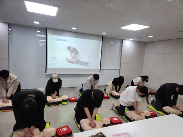 송파구보건소에서 진행한 응급처치 교육